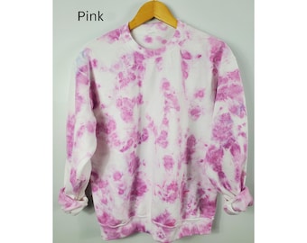 Barely There Watercolor Tie Dye Sweatshirt, Custom Ice Dye, Unisex Shirt