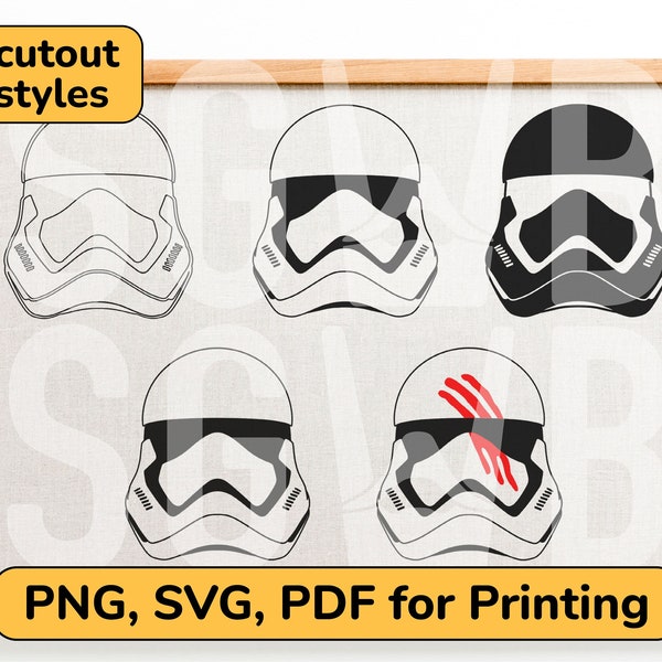 Stormtrooper Helmet SVG, Stormtrooper Cricut, Clone Stormtrooper Helmet, Stormtrooper stencil, Stormtrooper clipart, clone trooper svg