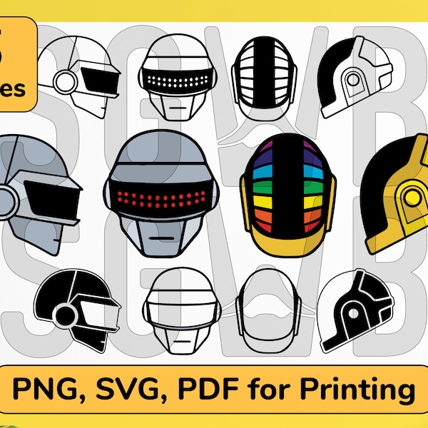 Daft Punk Svg, Daft Punk helmet, Daft punk svg. Daft punk helmet vector. Daft Punk cricut. stickers svg, daft punk tshirt, daft punk png