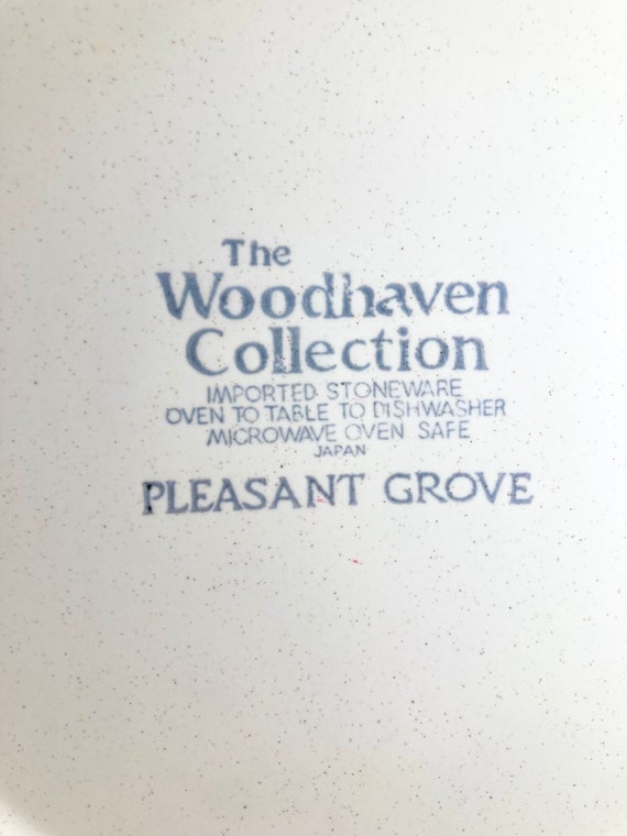 Vintage Woodhaven Collection Pleasant Grove Japanese Stoneware