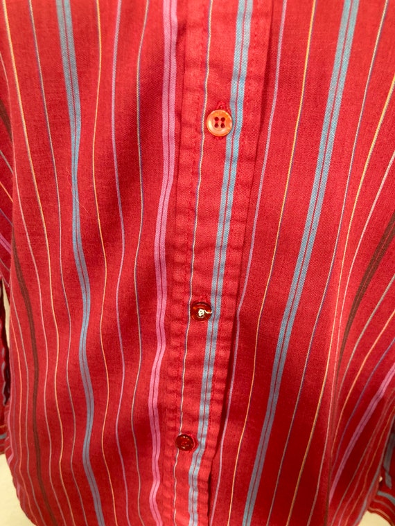 Vintage Women’s Shirtstop Burgundy Plaid Button u… - image 5
