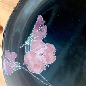 Vintage Mikasa Tango Rondo Black Floral Dinnerware image 8