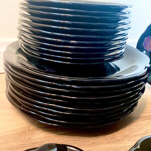 Vintage Mikasa Tango Rondo Black Floral Dinnerware image 7