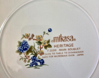Mikasa Imari Bouquet 花柄皿 Vintage Mikasa Imari Bouquet Heritage Dinner Plate - Etsy