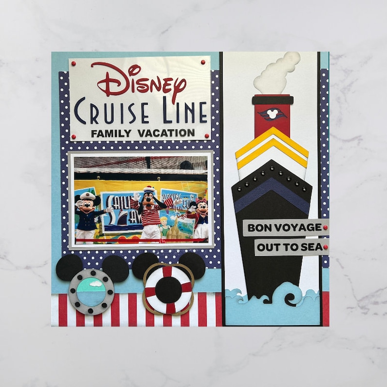 Disney Cruise Scrapbook Page Etsy
