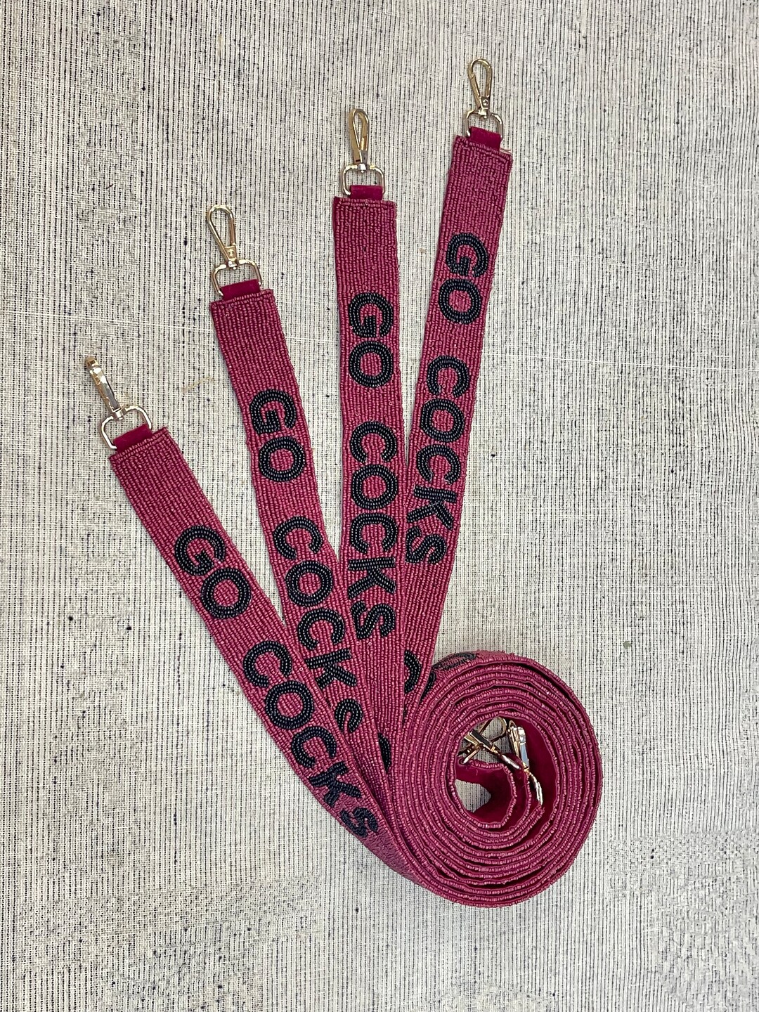 Beaded Strap Gameday Strapsbeaded Purse Strap Purse Etsy