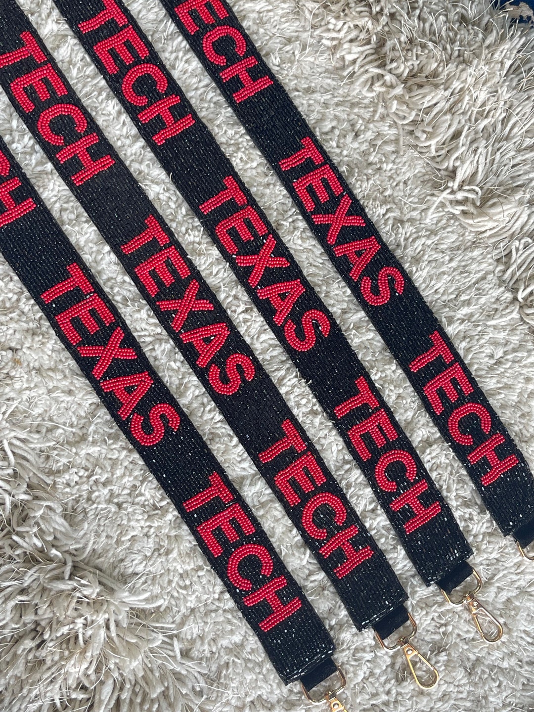 Texas Tech Beaded Strap Gameday Strapsbeaded Purse Strap Etsy