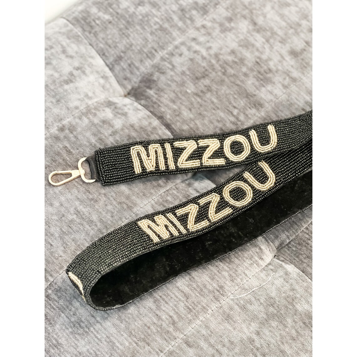 Mizzou Beaded Strap Gameday Strapsbeaded Purse Strap Purse Etsy