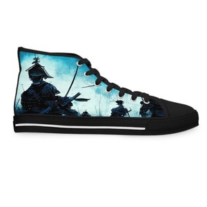 Womens Japanese Ronin High Tops. Ladies Japanese Designer Sneakers. Ladies Japanese Ronin Trainers.