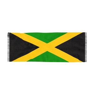 Light Jamaican Scarf. Jamaican Flag Scarf. Island Mom. Christmas Gift.Mom Gift Idea. Rasta Scarf. Jamaican Flag. Fashion Scarf. Ladies Scarf