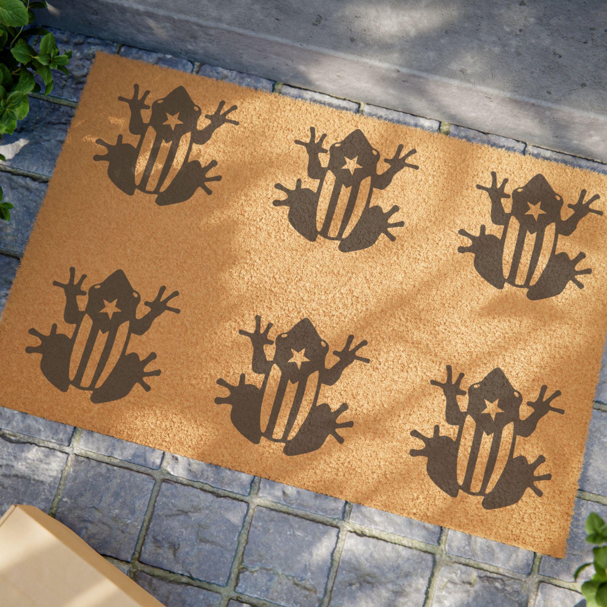 Puerto Rico Rug Doormat Puerto Rican Solidarity Flag Outdoor Mat, PR Coqui Frog ...