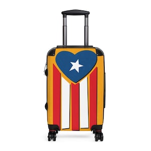 Puerto Rican Flag Suitcase