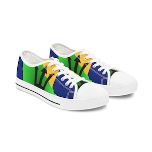 Women&#39;s Barbados Sneakers. Barbados Flag. Barbados Shoes. Barbados Flag Shoes. Barbados Gifts. Barbados Heritage Sneakers. Vacation Shoes.