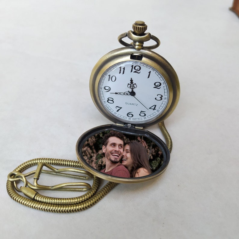 Personalized Pocket Watch With Photo Pocket Watch With Picture Custom