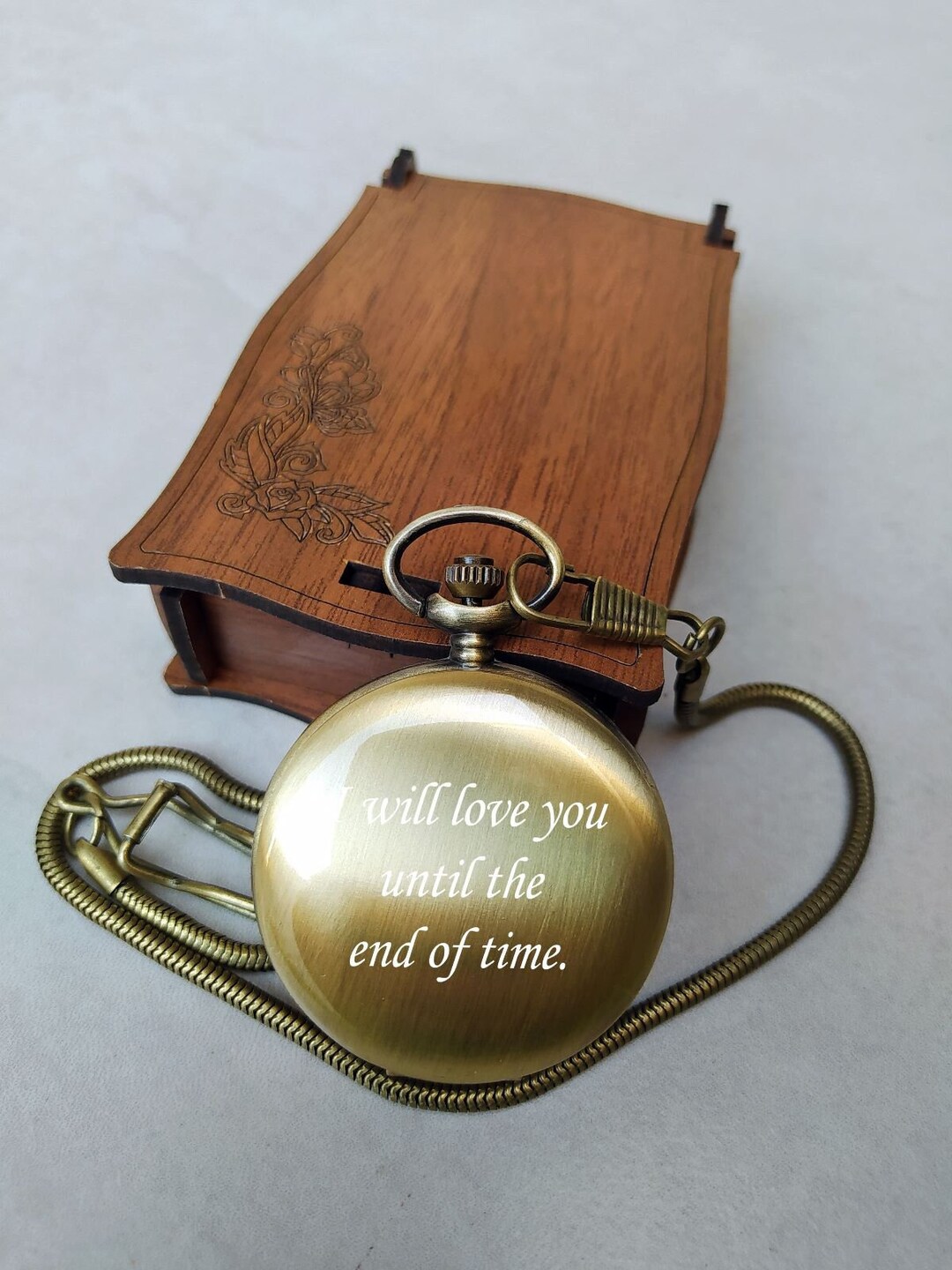 Pocket Watch Custom Photo Personalized Gift Pocket Watch for