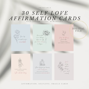 Affirmatiekaarten Digitale Download, Mindfulness Affirmaties Deck, Positieve Citaten, Zelfbevestigingen en Herinneringen, Afdrukbaar cadeau