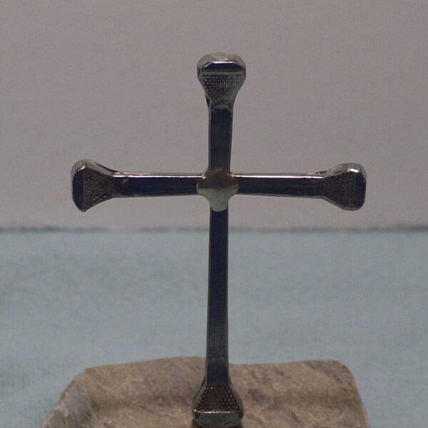 Horseshoe Nail Cross Etsy