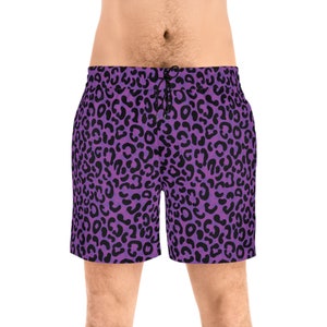 HUHN Leopard Print Men's Swim Trunks Printed Quick Dry Board Shorts :  : Clothing, Shoes & Accessories