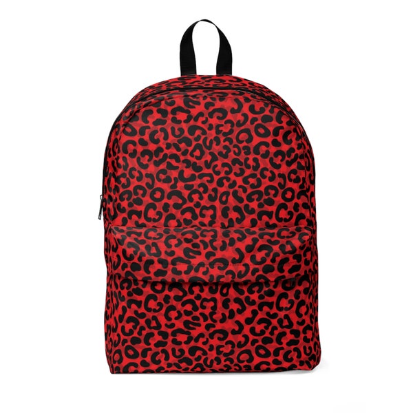 Black and Red Backpacks - Etsy