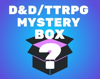 Dnd Mystery Box – Tabletop mystery box / Dnd mystery box / ttrpg mystery box / dnd dice set, dnd mini figure, dnd gift set, dnd gift box