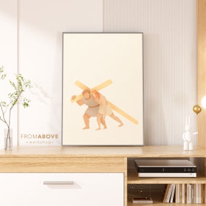 Jesus Friend Friendship Modern Minimalist Faith Love Art Christian Gift Bible Art Christian Home Decor Boho Style Printable Digital Print