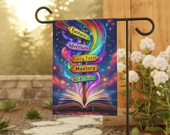 Reading Little Free Library Yard Flag,
