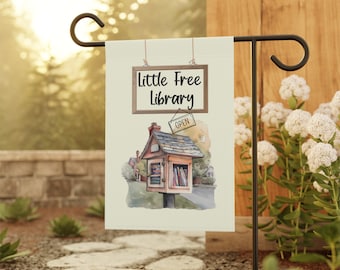 Little free Library Flag,Garden Flag,Free Little Library Yard Sign
