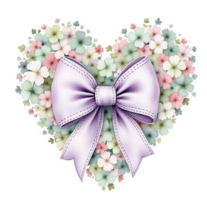 Coeur coquette, trèfle en forme de coeur PNG, Clipart noeud de la Saint-Patrick, trèfle PNG, Lucky Mama
