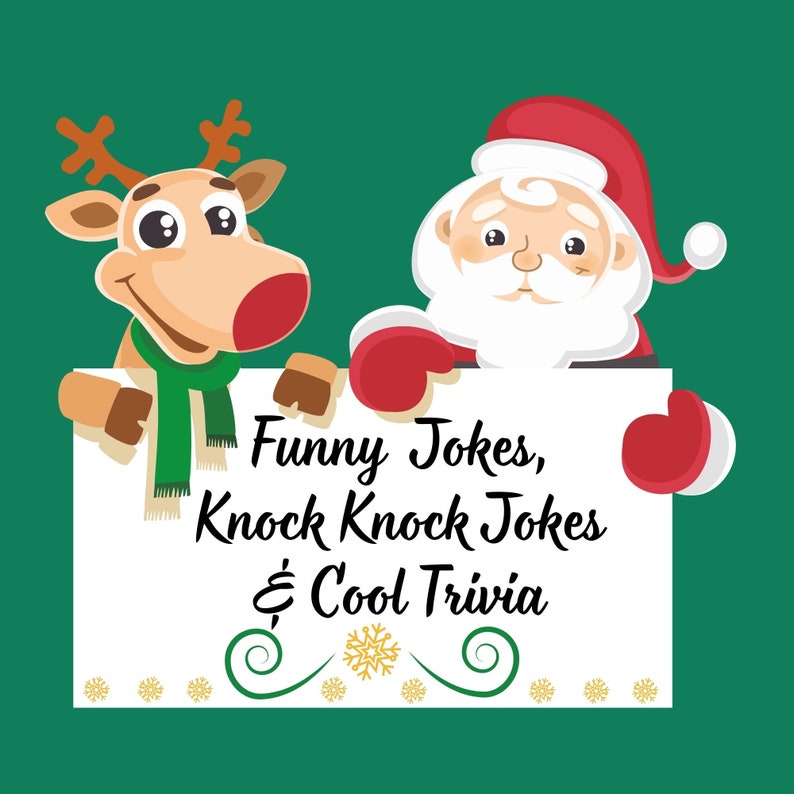 Printable Christmas Jokes, Knock Knock Jokes, Trivia Questions, Kids