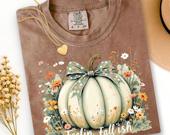 Watercolor Floral Pumpkin PNG: Fall Coquette Clipart (Digital Download)