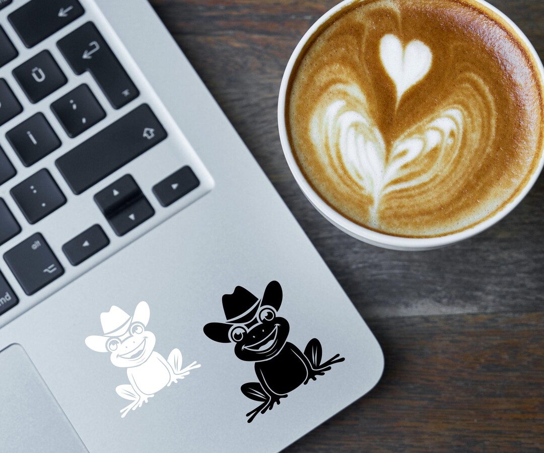 Cowboy Frog Sticker Cowboy Frog Vinyl Decal, Toad Decal,cute Black or White Sticker for Car ...