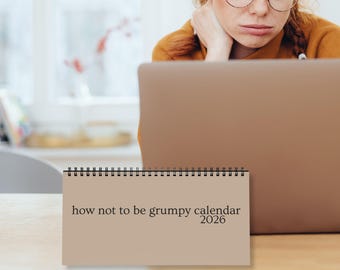 A Funny Desk Calendar, 2026 Desktop Calendar of Sarcasm, Friend gift, Co worker humor