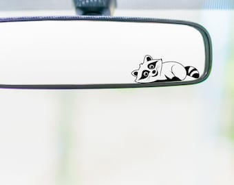 Raccoon Vinyl Decal, Cute Black or White Animal Sticker for Car Window, Laptop, Tumbler – Woodland Wildlife Permanent Vinyl