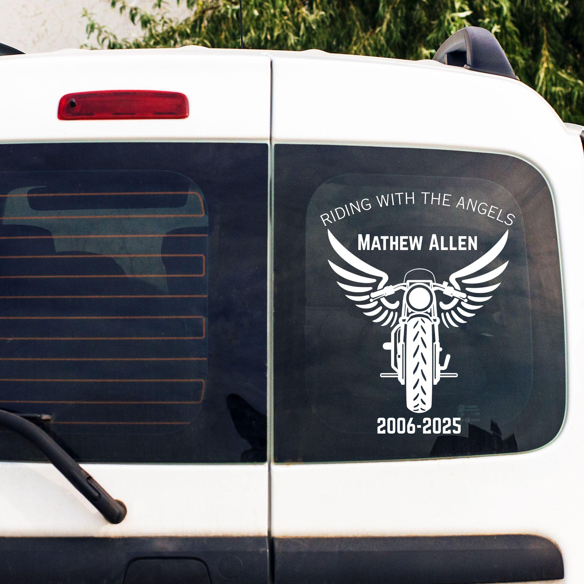 Riding With Angels Biker SVG PNG, Custom Motorcycle Memorial Svg,custom ...