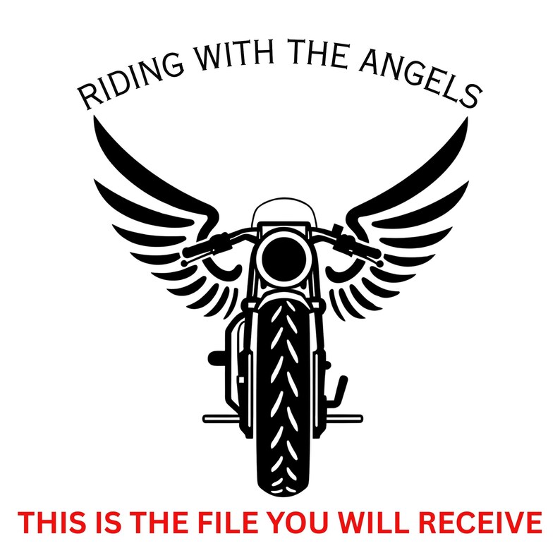 Riding With Angels Biker SVG PNG, Custom Motorcycle Memorial Svg,custom ...