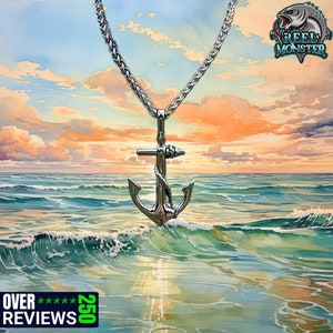 Anchor Necklace Anchor Charm Pendant Gift for Ocean Lover Nautical Necklace Beach Jewelry Gift For Him Nautical Anchor Jewelry Gift for Her