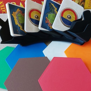 Organizador de cartas del juego de mesa Catan