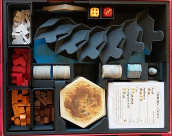Catan Board Game Box Insert Organizer for 4th and 5th Editions 6-player