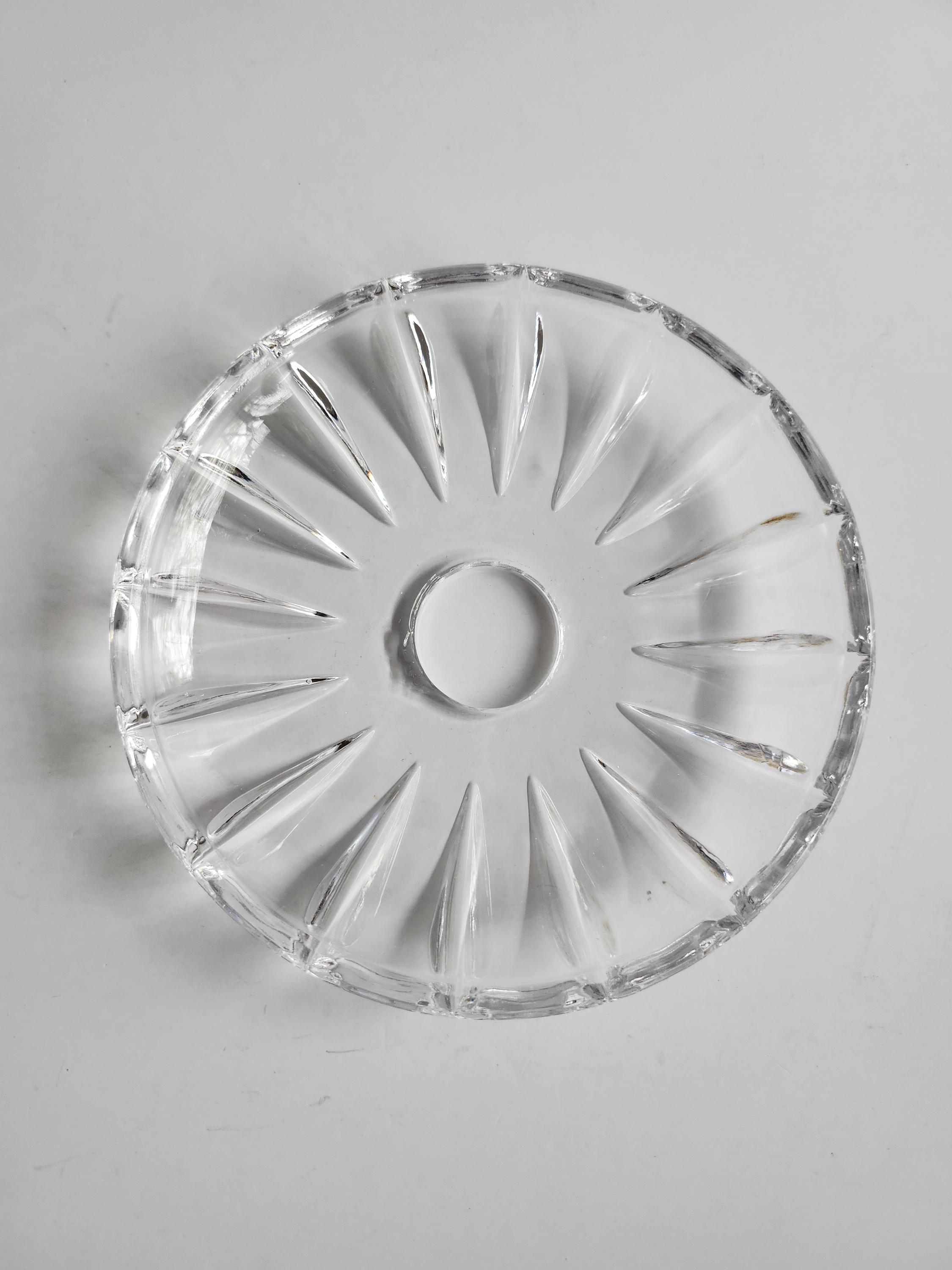 フランスアンティーク バンブー クリスタルガラスのトレイ クリア硝子 カフェ Clear Glass Bobeche - Etsy