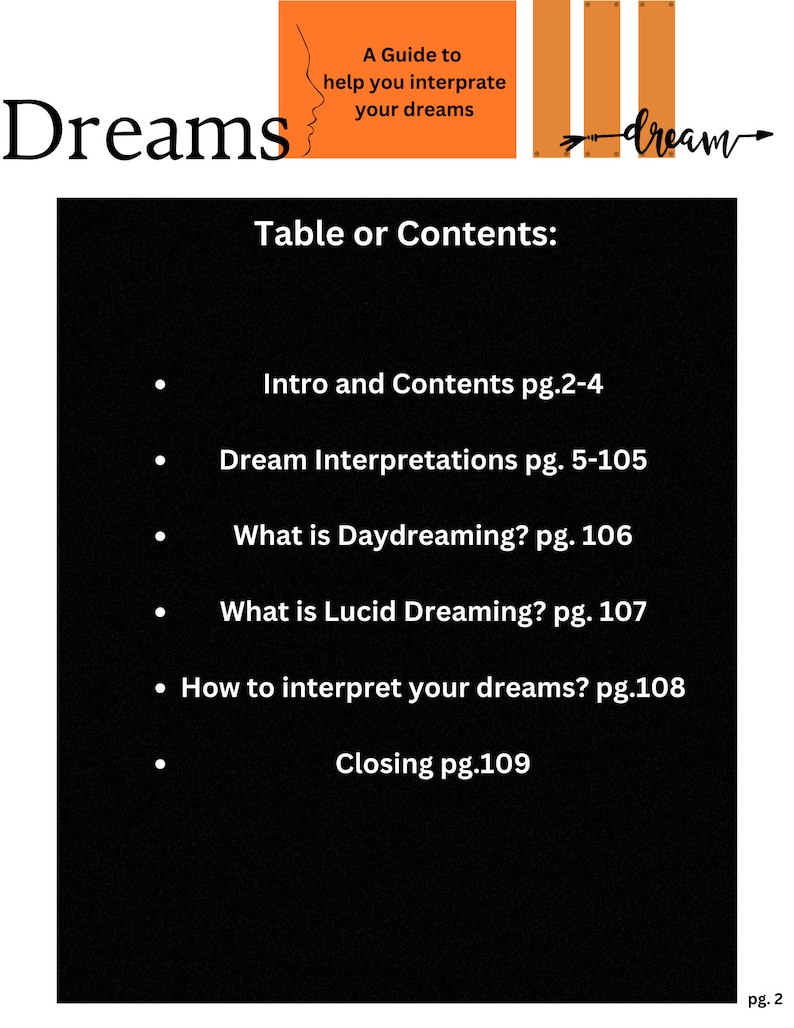 Dream Interpretations Guide by Sana ON SALE image 3