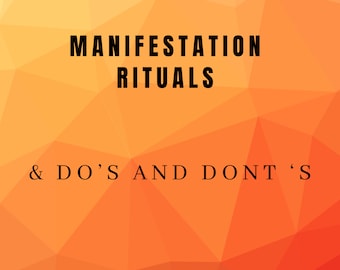 Manifestation Rituals and Printable Manifestation Cheque, guidance, ritual , law of attraction, mindset, LOA , digital download