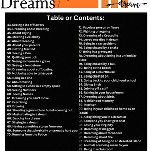 Dream Interpretations Guide by Sana ON SALE image 5