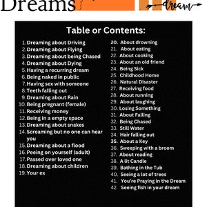 Dream Interpretations Guide by Sana ON SALE image 4