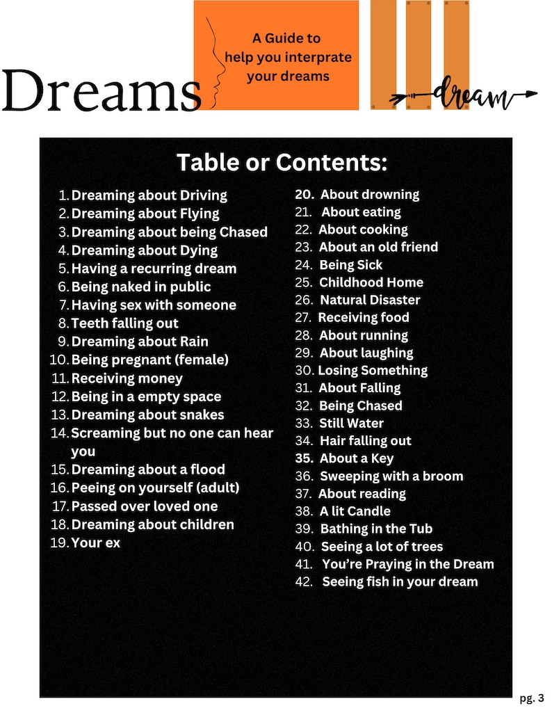 Dream Interpretations Guide by Sana ON SALE image 4