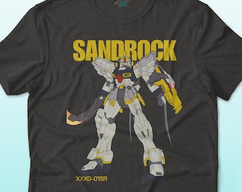 Mobile Suit Gundam Sandrock T-Shirt - Mobile Suit Gundam Wing Anime Graphic Tee