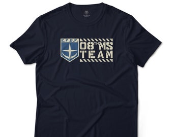 Gundam 08th MS Team Federation E.F.G.F. Earth Federation Ground Force Insignia Logo Anime Novelty Graphic Art T-Shirt
