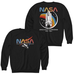 NASA Worm Logo Sweatshirt: Space Shuttle Program Graphic Art
