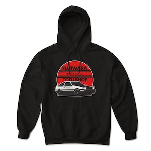 Fujiwara Tofu Shop Initial D GT86 Trueno Corolla AE86 Hachi-ROKU JDM Drift Car Pullover Hoodie Sweatshirt