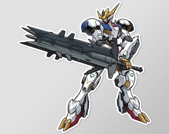 Mobile Suit Gundam Iron Blooded ASW-G-08 Orphans Barbatos Sticker – Vinyl Die-Cut Laminated Sticker