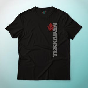 Tekkadan Iron Blooded Orphans Gundam Anime Minimalistic Logo Vertical Graphic T-Shirt